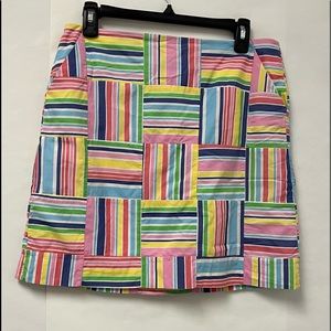 Lily Pulitzer skirt multi block strip